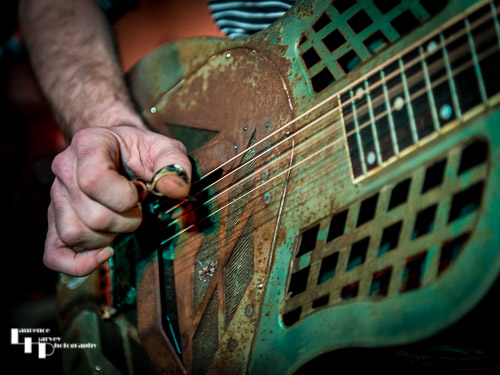 King Size Slim's resonator guitar