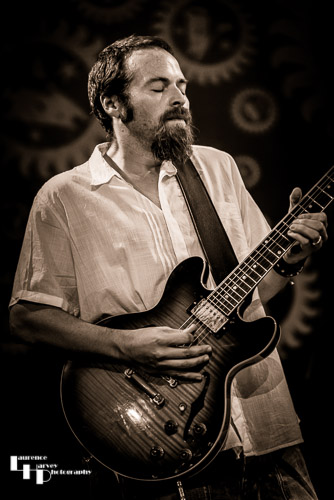 Jules Fothergill on guitar