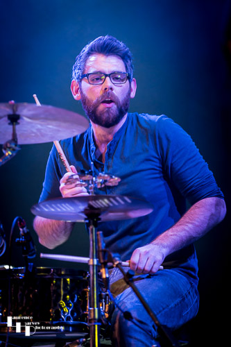 Sam Edwards on drums