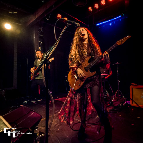 Hannah Wicklund & The Steppin Stones on stage at The Waterfront Studio