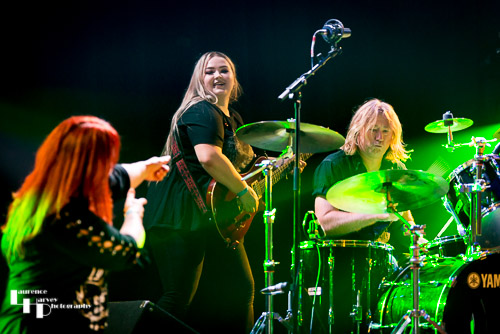 Lee Ainley on vocals, Tori Mai on rhythm guitar & Dave Atkin on drums