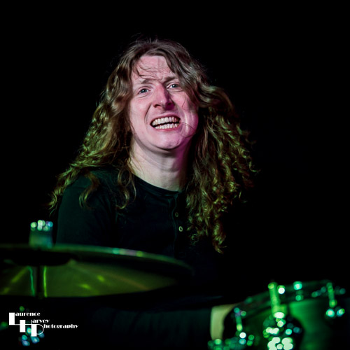 Kev Hickman on drums