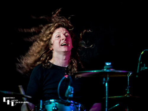 Kev Hickman on drums