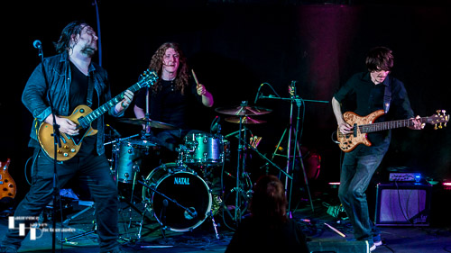 Matt Long & his band on stage at The John Peel Centre