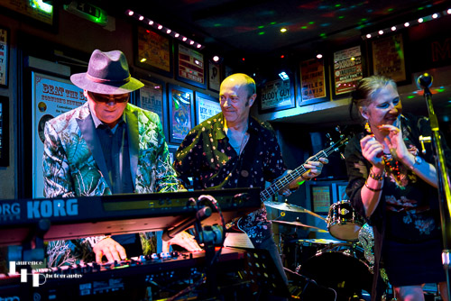 Sophie Hammerton on vocals, Carl Van Selman on keys & Trev Turley on bass