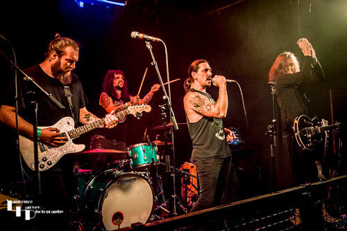 Piston on stage at The Waterfront Studio