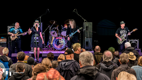 Roadhouse on stage at Cambridge Rock Festival