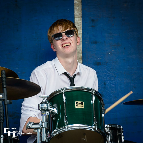 Adam Levey on drums