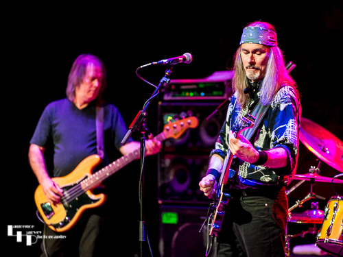 Mark Sutcliffe on guitar, Nigel Booth on bass