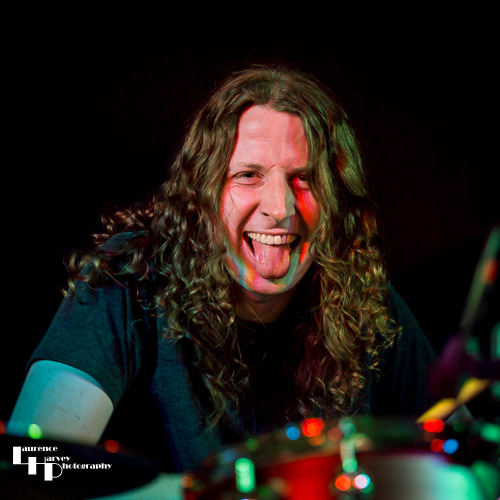 Kev Hickman on drums