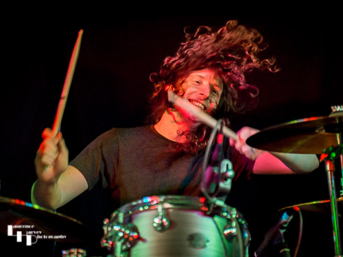 Kev Hickman on drums