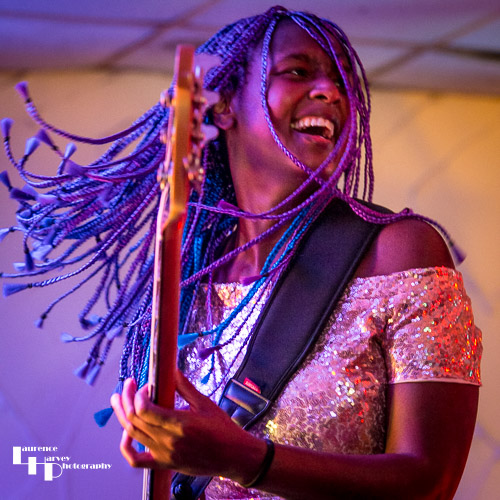 Claudia McKenzie on bass