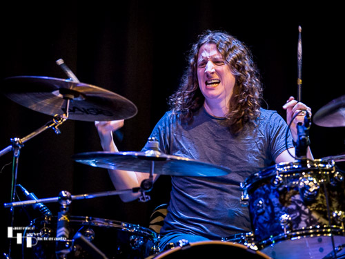 Kev Hickman on drums