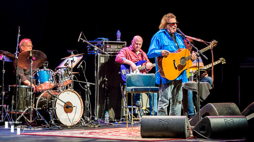 Don McLean and his band on stage at The Ipswich Regent Theatre