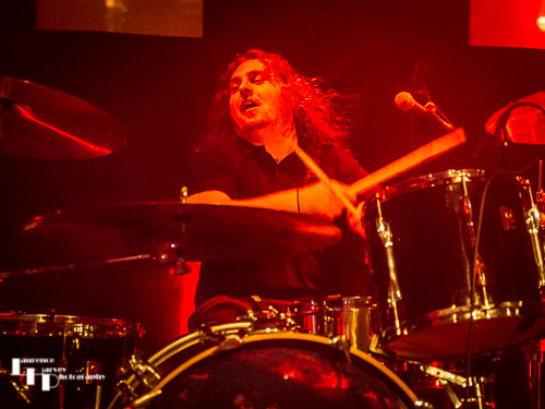 Perry Davies on drums