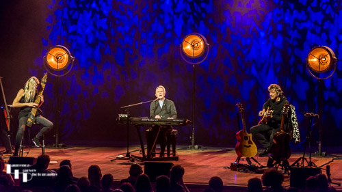 Howard Jones Acoustic Trio on stage at The Apex