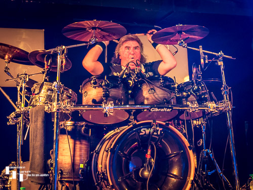 Bruce Bisland on drums