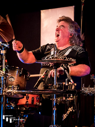 Bruce Bisland on drums