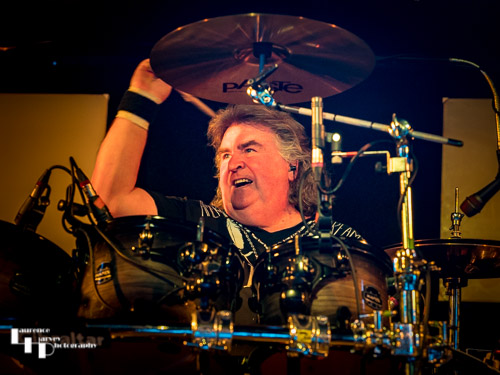 Bruce Bisland on drums