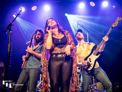 Caitlin Krisko & The Broadcast on stage at Cambridge Junction
