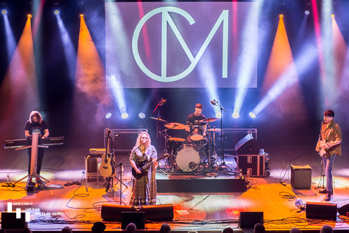 Chantel McGregor & her band on stage at The Apex