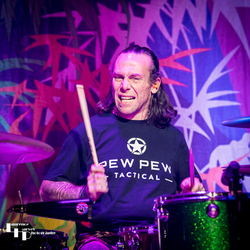 Ash Sheehan on drums