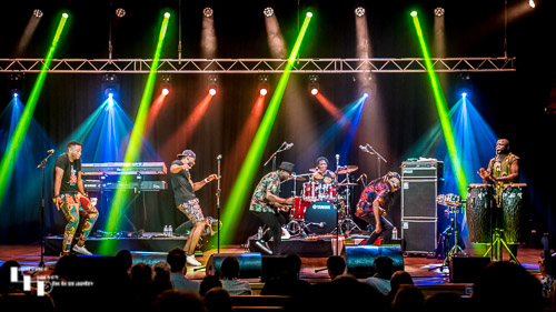 Mokoomba on stage at The Apex