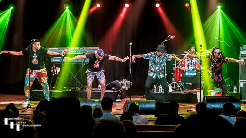 Mokoomba on stage at The Apex