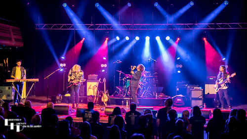 Sweet Crisis on stage at The Apex