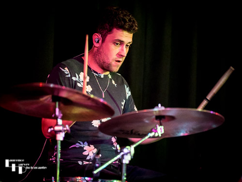 Ollie on drums