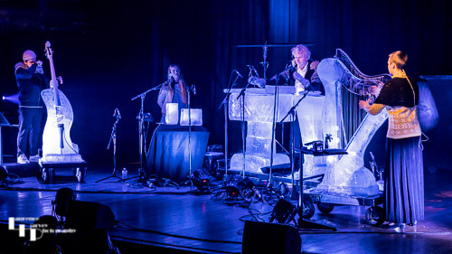 The Terje Isungset Ice Quartet on stage at The Apex