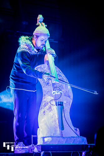 Toivo Fjose on ice bass