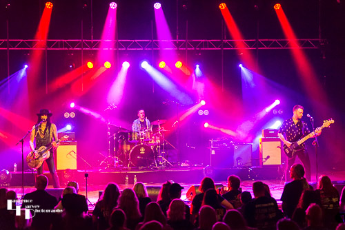 Troy Redfern & his band on stage at The Apex