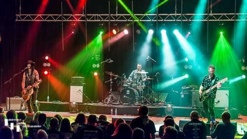 Troy Redfern & his band on stage at The Apex