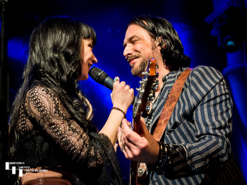Grace Bond on vocals, Aaron Bond on guitar & vocals