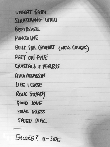 Set list