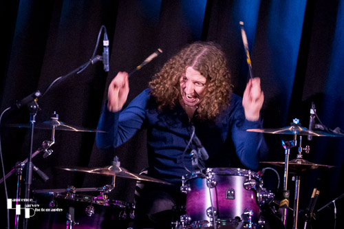Kev Hickman on drums