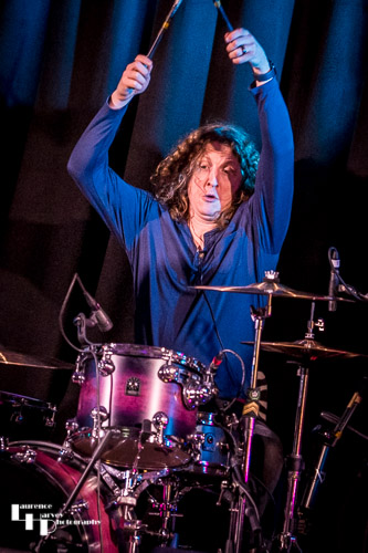 Kev Hickman on drums