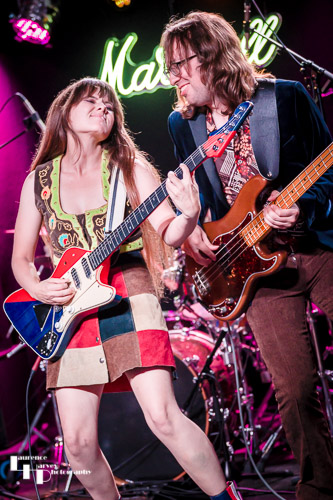 Arielle on vocals & guitar, Devin North on bass