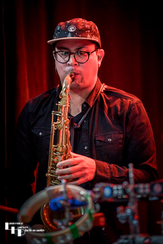 Julian Nalli on tenor saxophone