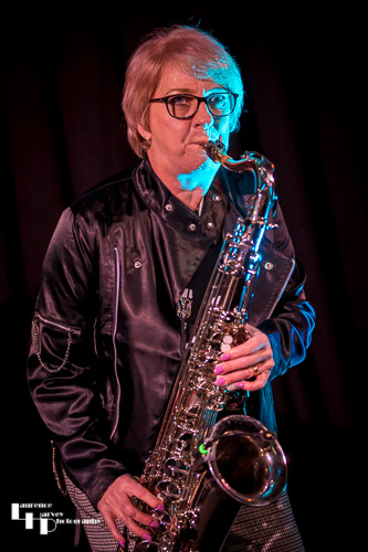 Annie Emming on sax