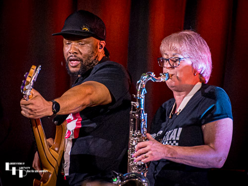 James Crosdale on bass & Annie Emming on sax