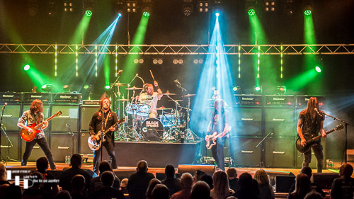 Black Spiders on stage at the Apex