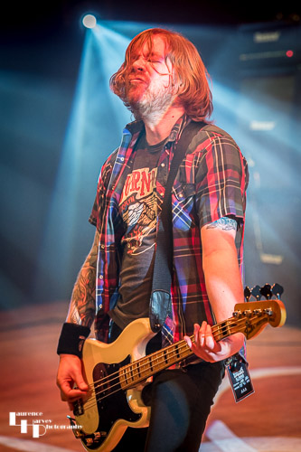 Black Spiders: Adam 'The Fox' Irwin on bass