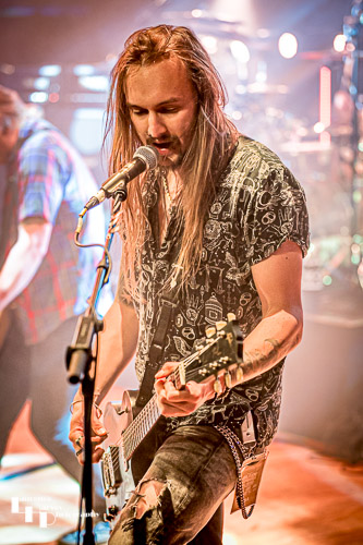 Black Spiders: James 'Roadrunner' Evans on guitar