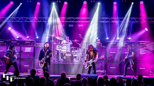 Black Spiders on stage at the Apex