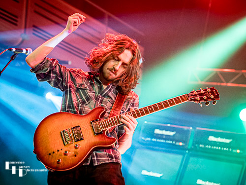 Black Spiders: Mark 'Dark Shark' Thomas on guitar