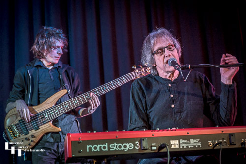 Paul Long on keyboards and vocals, Adam Pyke on bass