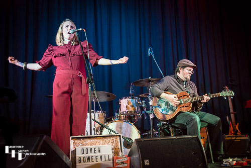 Dove & Boweevil on stage at The John Peel Centre