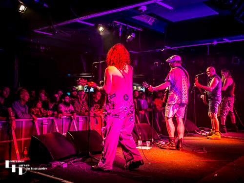 Hayseed Dixie on stage at The Waterfront